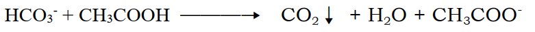 hco3-+ch3cooh