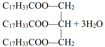 c17h33coo-ch+3h2o