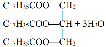 c17h35coo-ch+3h2o