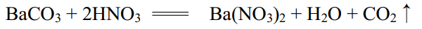 (baco3+2hno3)