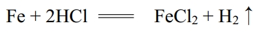 (fe+2hcl)