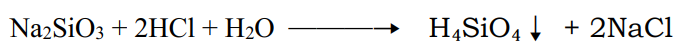 (na2sio3+2hcl+h2o)