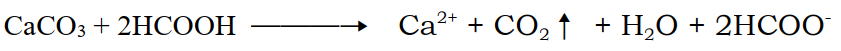 caco3+2hcooh