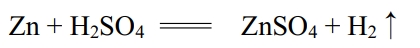 (zn+h2so4)