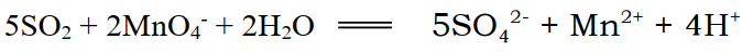 5so2+2mno4-+2h2o