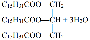 c15h31coo-ch+3h2o